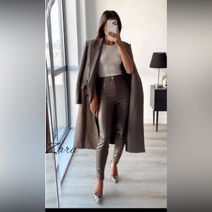 Zara leather pants